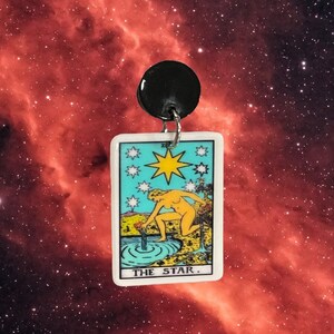 Boucles d’oreilles Tarot Card Charm, légères, breloques en résine, vendues individuellement SET ONE
