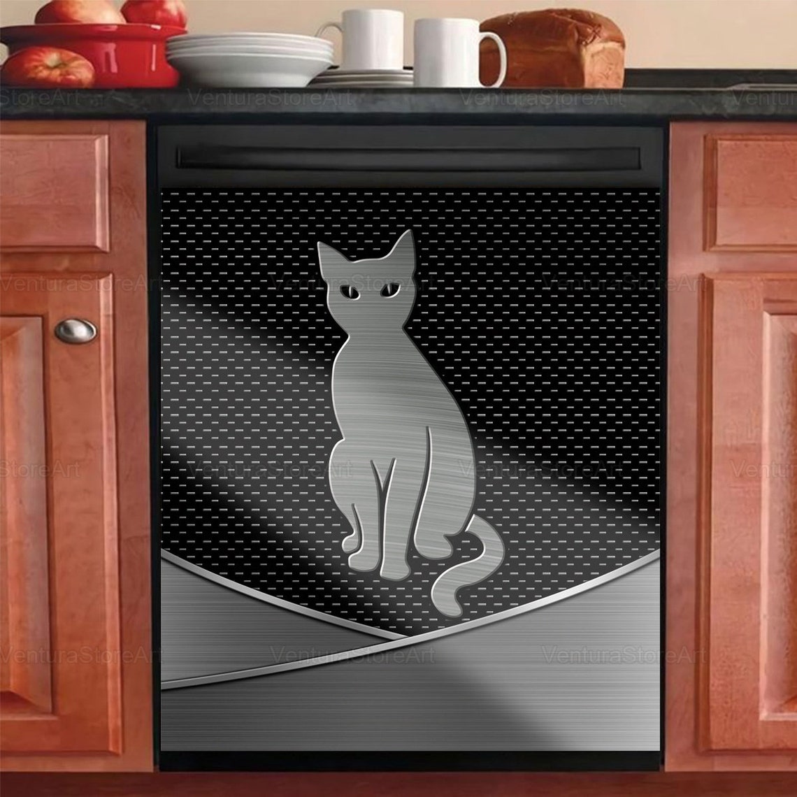 Cat Dishwasher Cover Cat Gifts Cat Home Decor Etsy