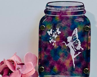 Light Up Mason Jar Shelf Sitter- Fairy- Night light-Fairy lights