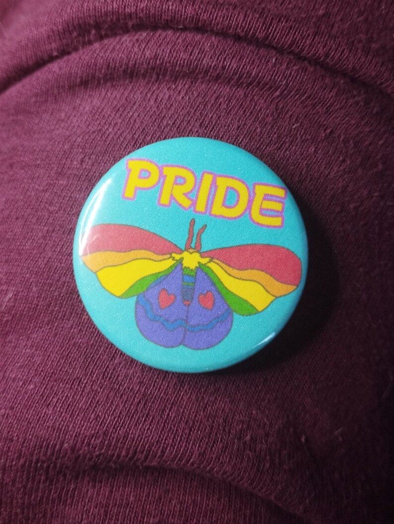 Pride Moth Badges Pride Moth Pins LGBTQ LGBTQIA Etsy
