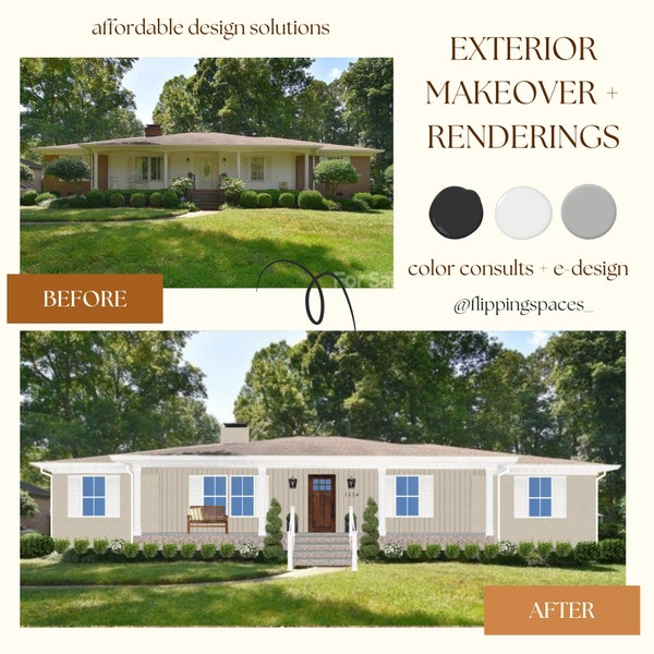 Exterior Home Design | Home Design | Exterior Custom Design | E-Design | Rendering