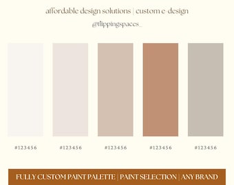 CUSTOM Paint Palette | Online Interior Design | Color Consult | Custom Mood Board | E-Design | PAINT SELECTION