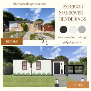 Pintura externa | Design personalizado | Design externo | E-Design | Casa externa | Renderização externa de casa | Reforma residencial