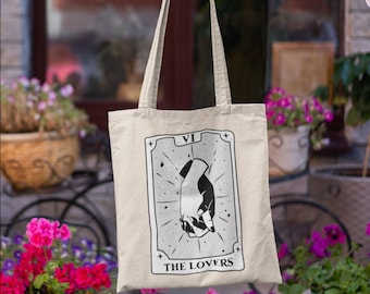 Tarot Bag Tarot Card Bag Tarot Deck Bag Tote Bag Tarot Deck Tarot Card Deck Tarot Decks Tarot Cloth Boho Canvas Bag Canvas Tote Alternative