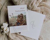 Modern Romantic Bridesmaid Proposal Card Template: Minimalist Blush Pink Bridal Party Invite, Editable in Canva