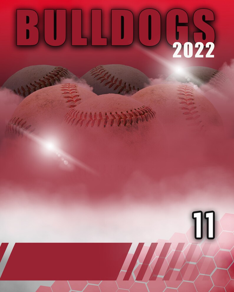 Baseball Banner Graphic Template Etsy