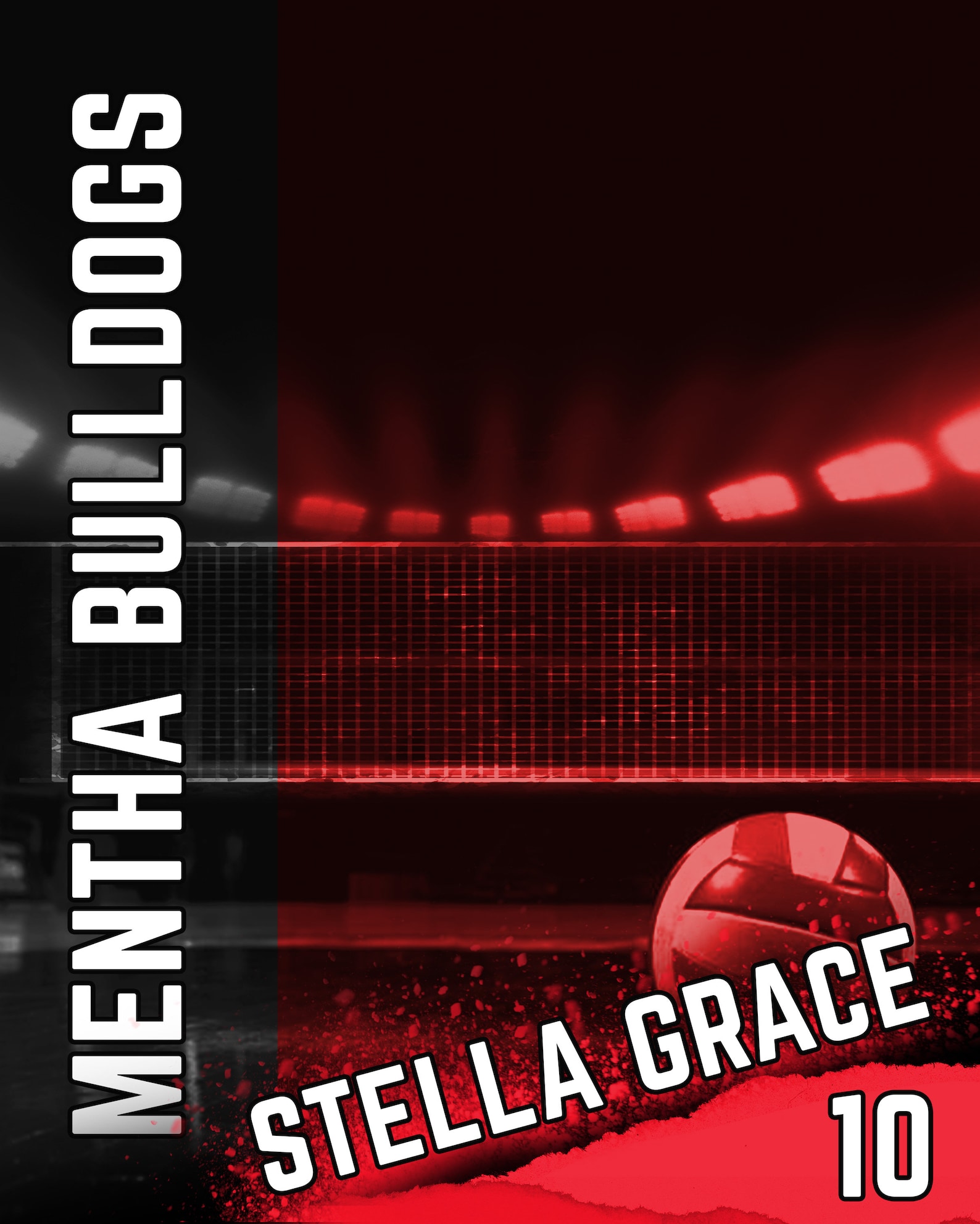 Volleyball Senior Banner Template - Etsy