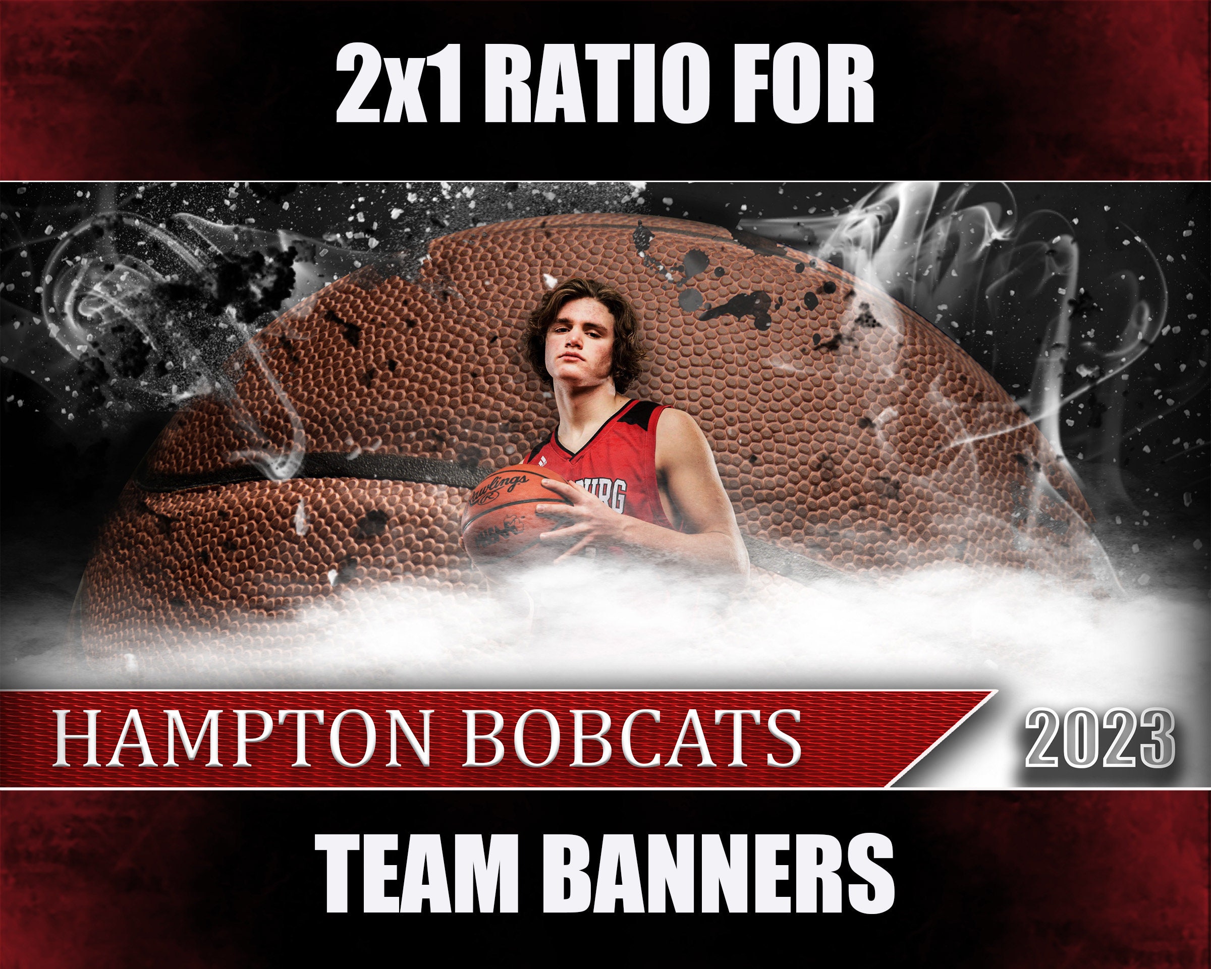 Basketball Banner Template Bundle Etsy