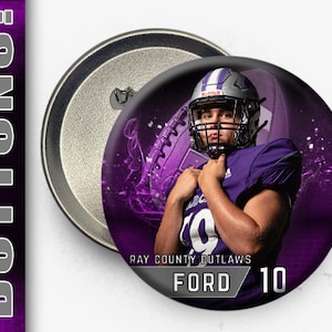 Football button Template