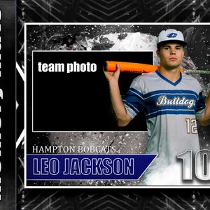 Plantilla de Photoshop Memory Mate de béisbol