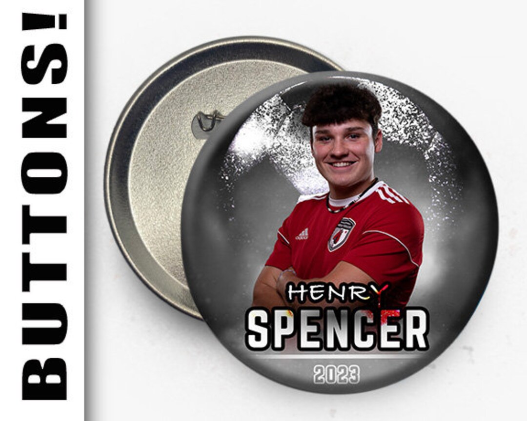 Soccer Button Soccer Button Template - Etsy