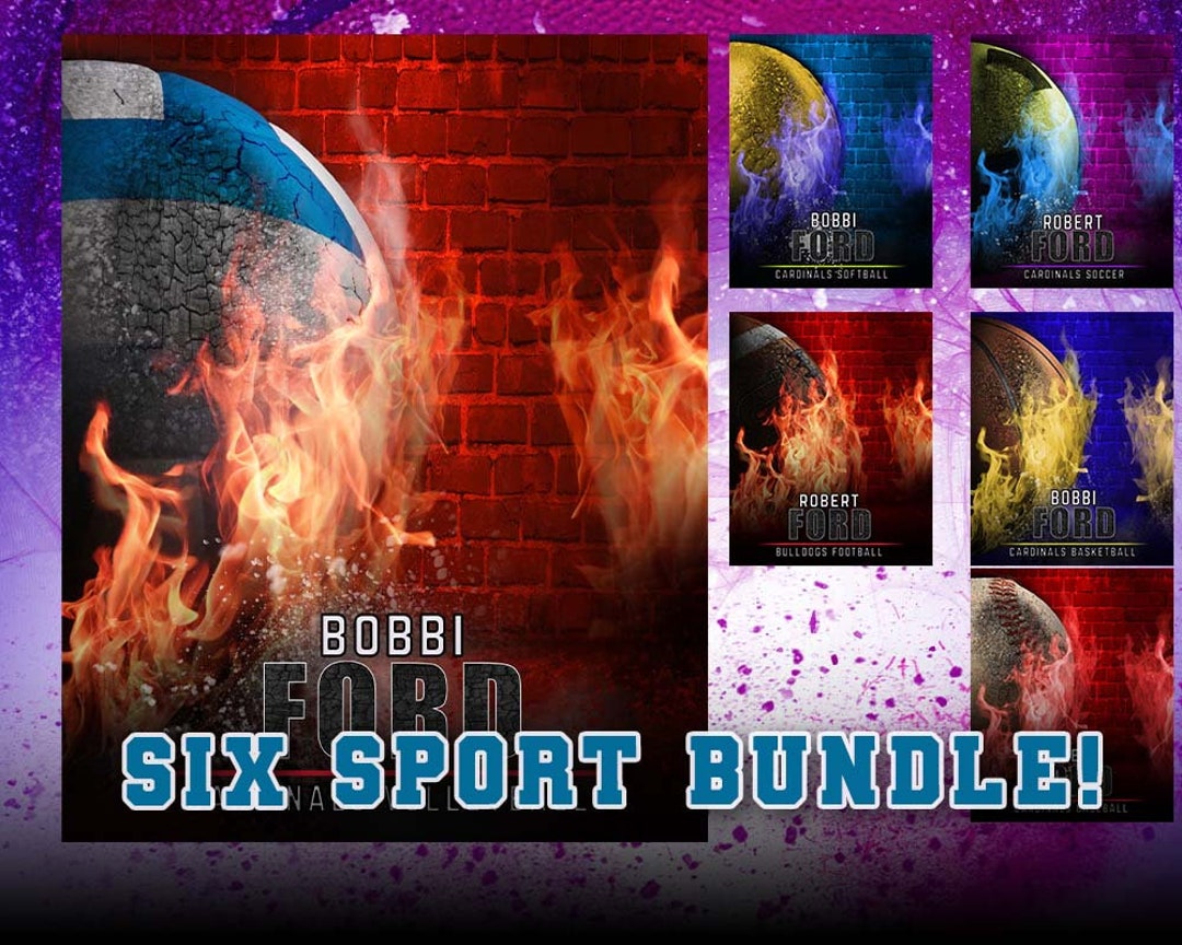 Sports Template Bundle - Etsy