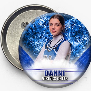 Cheerleading button template