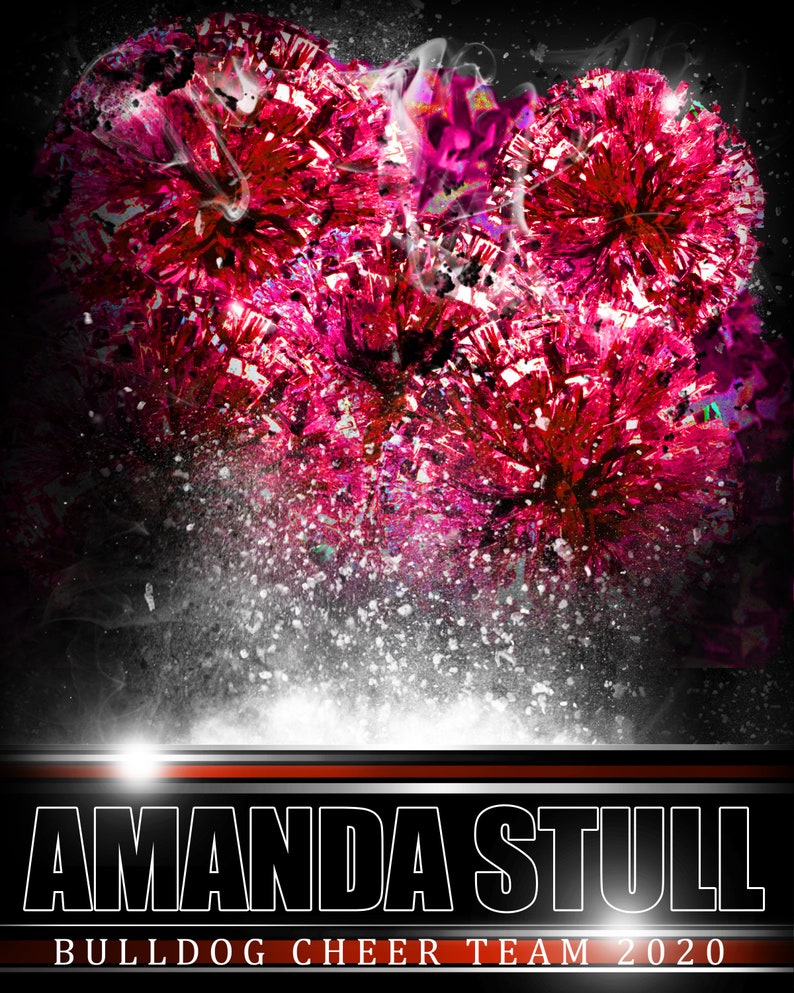 Cheerleading Senior Banner Template Etsy