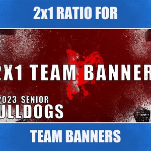 Soccer Team Banner 2x1 Ratio Template
