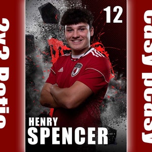 2x3 Soccer Banner Template for Schools and Soccer Clubs