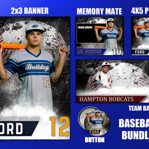 Baseball Photoshop Banner TEmplate Bundle