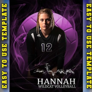 Varsity Senior Volleyball Banner Template