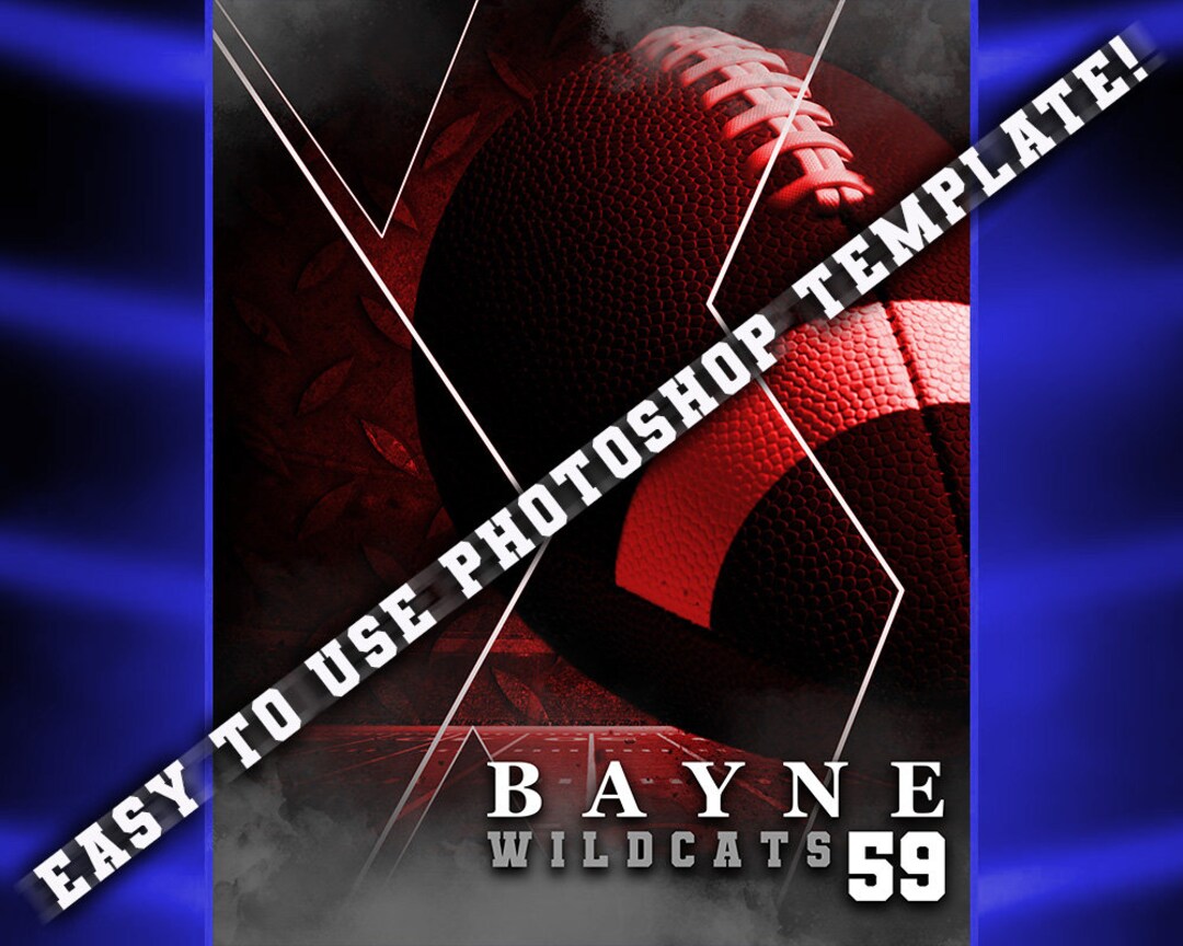 Football Banner Template Etsy