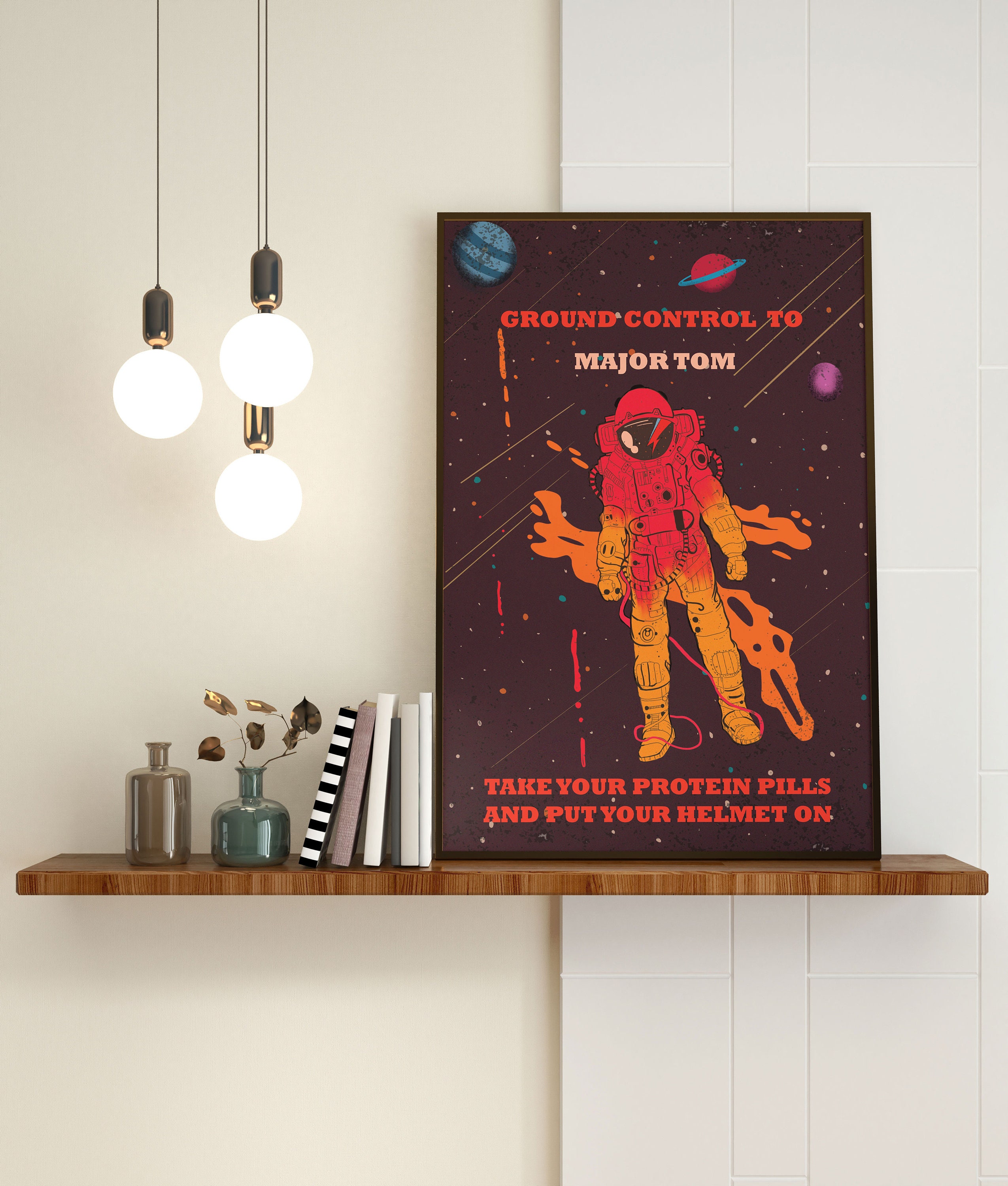 Space Oddity Poster David Bowie Impresiones de arte Etsy