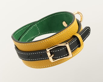 DoubleLoop Collar Standard | TWINKA OÙ™ | Dog Collar | Sighthound | Whippet | Greyhound | Italian Greyhound | Leather Collar
