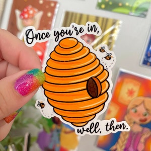Heaven Is A Beehive Good Omens Sticker