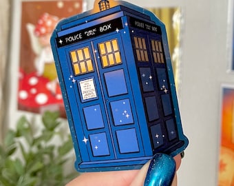 Tardis Police Box Die Cut Sticker