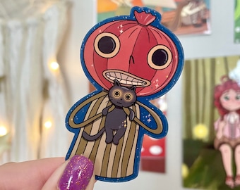 Enoch and Cat Over the Garden Wall Die Cut Sticker