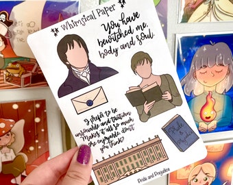 Pride and Prejudice Sticker Sheet /  Planner Stickers /  Paper stickers - not waterproof
