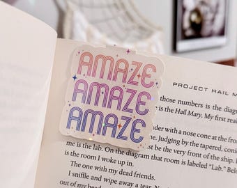 Amaze Amaze Amaze Project Hail Mary Rocky Magnetic Bookmark