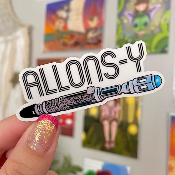 Allons-y 10th Doctor Sticker David Tennant