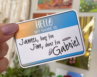 Gabriel, Jim, James Sticker