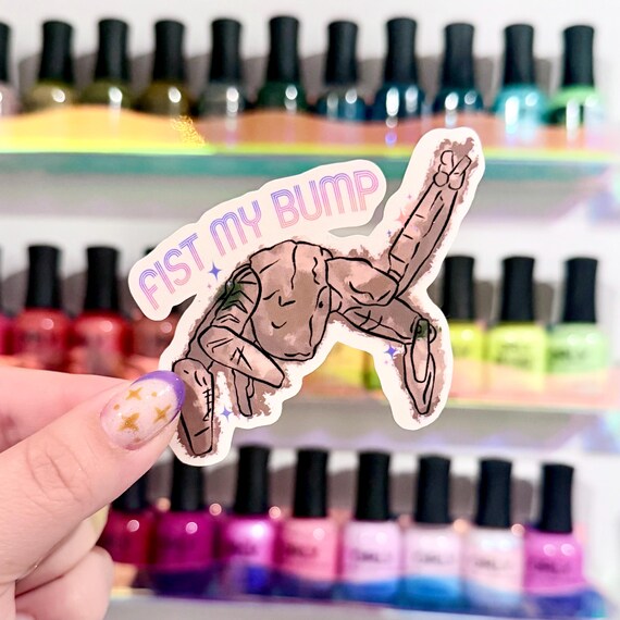 Fist My Bump Rocky Hail Mary Die Cut Sticker