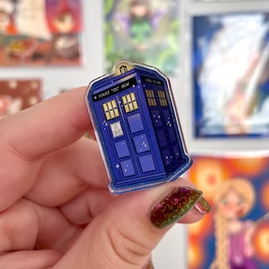 Tardis Police Box Acrylic Pin