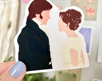 Waterproof / Pride and Prejudice sticker/ Die-cut Sticker