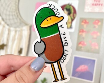 Don’t Give A Duck Die-cut Sticker