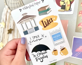Stars Hollow Sticker Sheet/ Planner Stickers /  Paper stickers - not waterproof