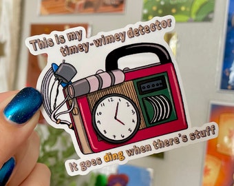 Timey Wimey Detector Blink Sticker - David Tennant