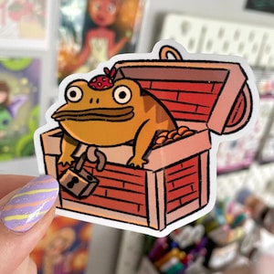Frog ‘O Mine Over the Garden Wall Die Cut Sticker