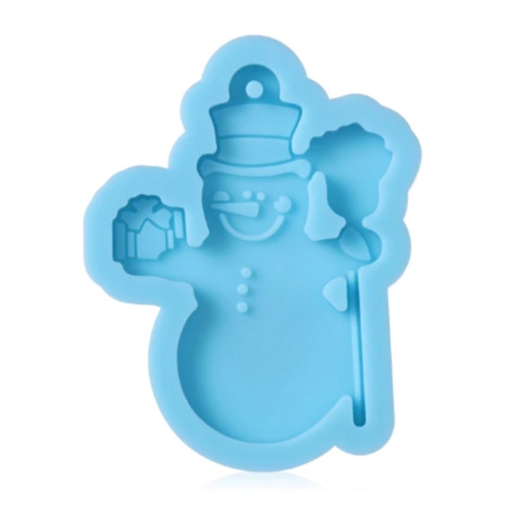 Buy Snowman Keychain Silicone Mould, Epoxy Resin Pendant Mold