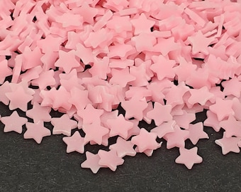 Glow In The Dark Star Polymer Clay Slices 5mm, Pink Stars Clay Fimo Slices, Glow-In-The-Dark, Nail Art, Polymer Clay Slices, Slime Supplies