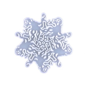 Schneeflocke Weihnachtsbaum Dekoration Silikonform, Weihnachten Schneeflocke Epoxidharz Form, hängende Dekoration Silikonform