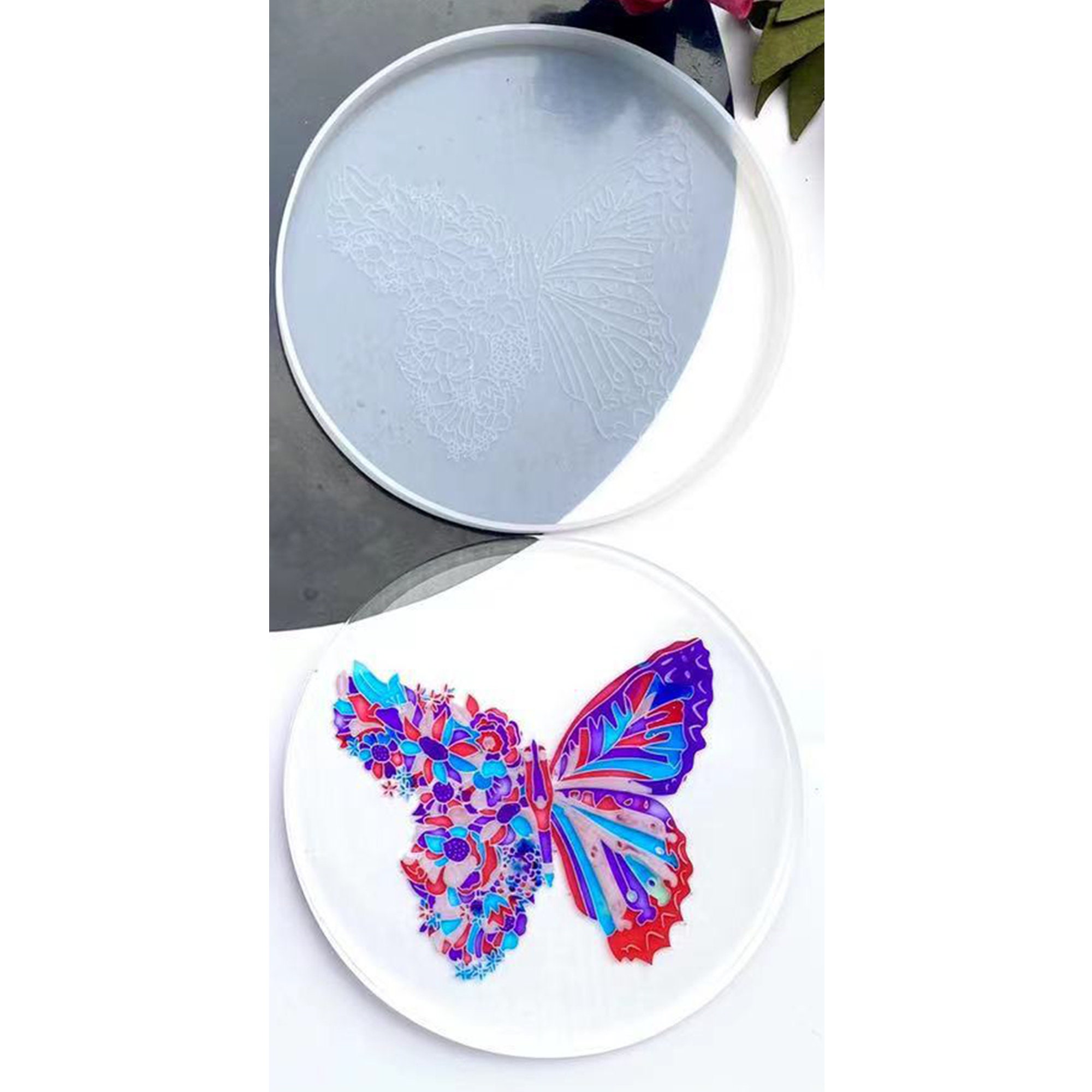 1 piece Silicone Butterfly/Flower Table Mat Mold DIY Coaster Mold Shin –  Rosebeading Official