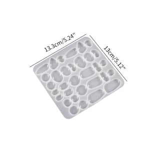Irregular earrings silicone mould