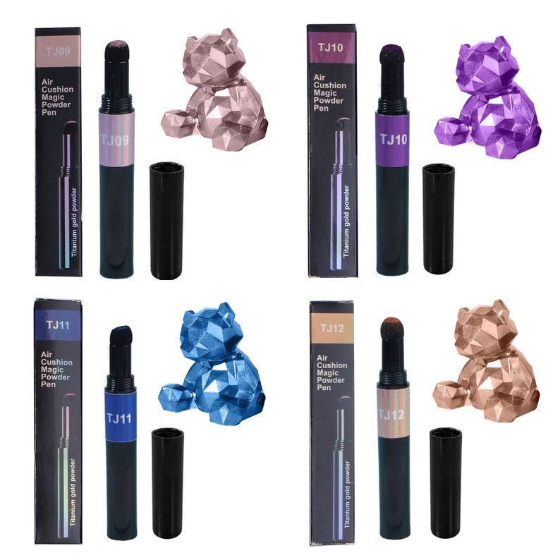 Resin Pigment Pen, Chrome Powder Pen, Mirror Powder, Air Cushion Pen, Chameleon Pigment, Magic Powder Pen, Effect Ombre Pen, Chrome Dust image 5