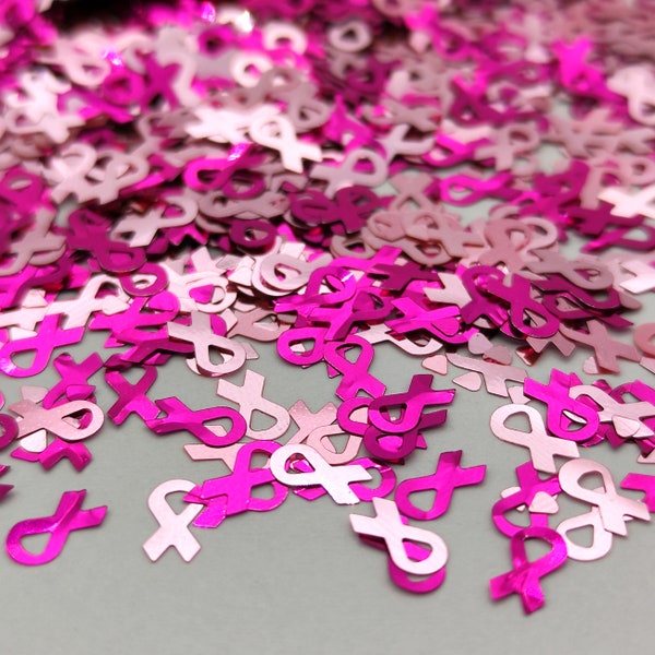 Pink Ribbon Glitter, Pink Breast Cancer Ribbon Nail Art Glitter, Pink Ribbon Shape Sequins, Resin Supplies