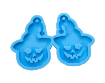 Pumpkin Earring Silicone Mold, Halloween Epoxy Resin Earring Mold, Spooky Jewellery Mould, Halloween Pumpkin Mold, Resin Supplies