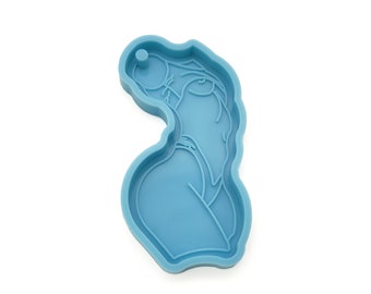 Silikonform för nyckelring av gudinna, epoxiharts-hängeform för sexig kvinnlig kropp, smyckesform för kvinnor, resintillbehörsform, Body Positive-form