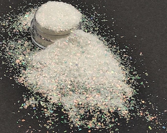 Iridescent Glitter Flakes, Iridescent Translucent Cellophane Glitter Flakes, Resin Supplies, Craft Supplies, Nail Art Glitter