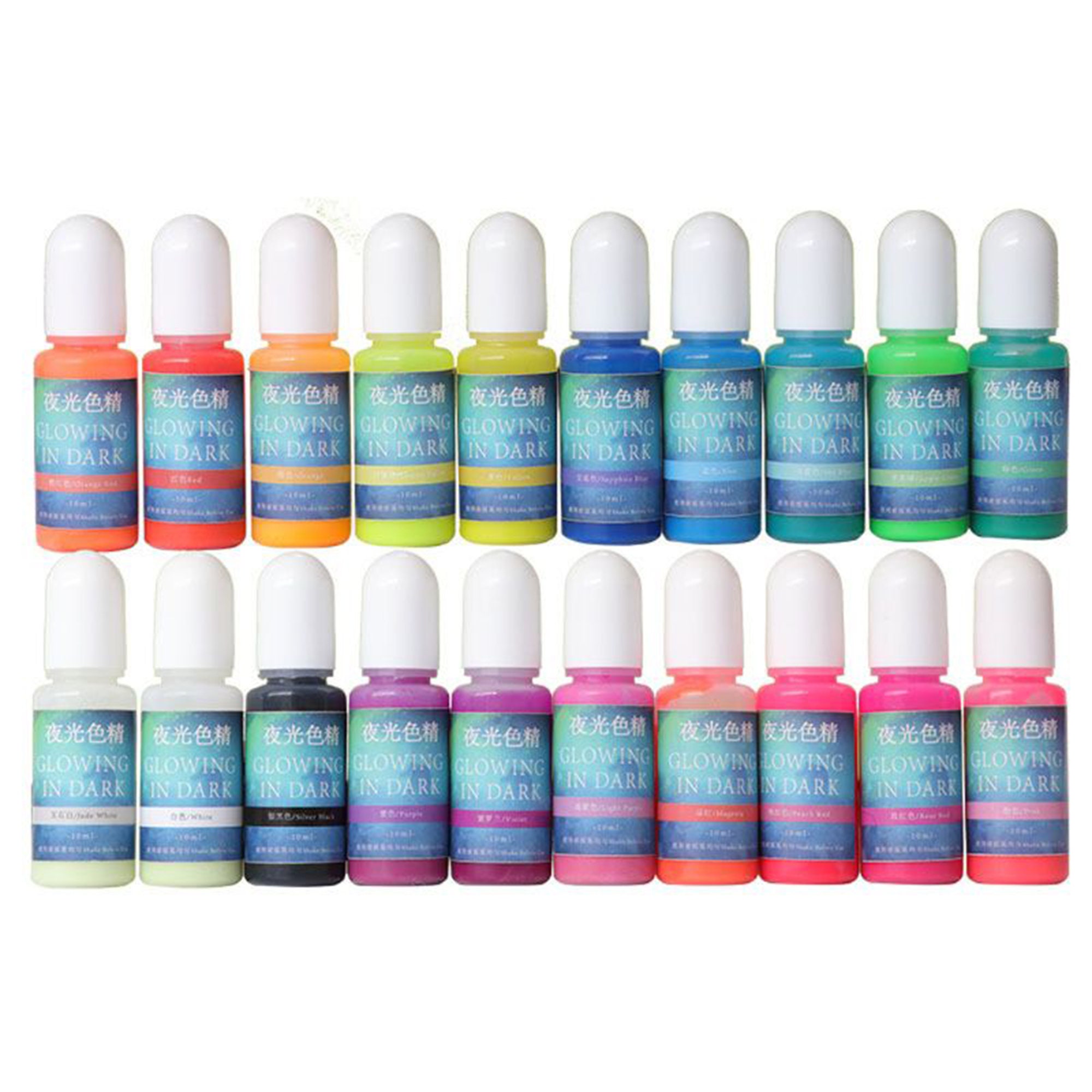 sevgili Sevgili Resin Pigment- 20 Color Epoxy Pigment- 6 Neon